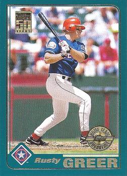 2001 Topps - Home Team Advantage #215 Rusty Greer Front