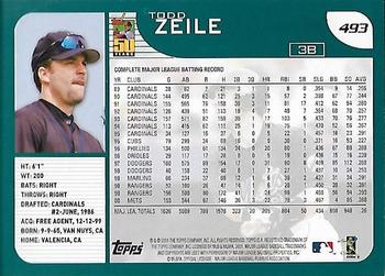 2001 Topps - Home Team Advantage #493 Todd Zeile Back
