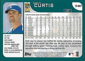 2001 Topps - Home Team Advantage #540 Chad Curtis Back