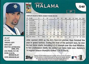 2001 Topps - Home Team Advantage #541 John Halama Back