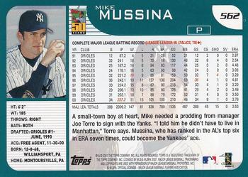2001 Topps - Home Team Advantage #562 Mike Mussina Back