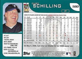 2001 Topps - Home Team Advantage #580 Curt Schilling Back