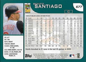 2001 Topps - Home Team Advantage #677 Benito Santiago Back