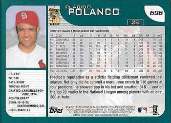 2001 Topps - Home Team Advantage #696 Placido Polanco Back
