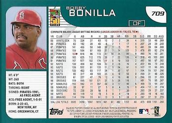 2001 Topps - Home Team Advantage #709 Bobby Bonilla Back
