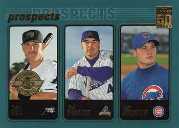 2001 Topps - Home Team Advantage #734 Toby Hall / Rod Barajas / Jeff Goldbach Front