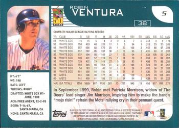 2001 Topps - Limited #5 Robin Ventura  Back