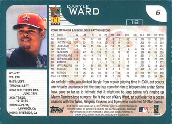 2001 Topps - Limited #6 Daryle Ward  Back