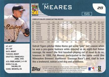 2001 Topps - Limited #28 Pat Meares  Back
