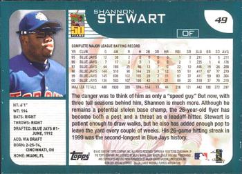 2001 Topps - Limited #49 Shannon Stewart  Back