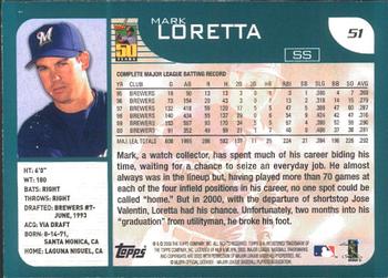 2001 Topps - Limited #51 Mark Loretta  Back