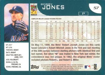 2001 Topps - Limited #57 Bobby Jones  Back
