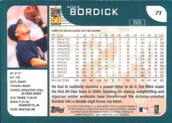 2001 Topps - Limited #71 Mike Bordick  Back