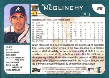 2001 Topps - Limited #88 Kevin McGlinchy  Back