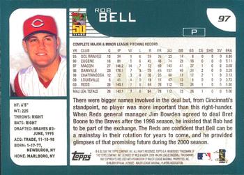 2001 Topps - Limited #97 Rob Bell  Back