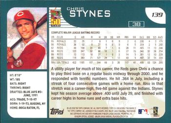2001 Topps - Limited #139 Chris Stynes  Back