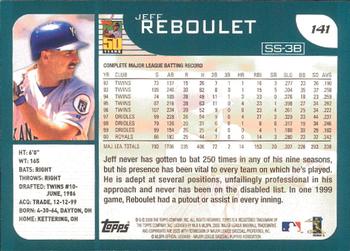 2001 Topps - Limited #141 Jeff Reboulet  Back