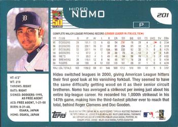 2001 Topps - Limited #201 Hideo Nomo  Back