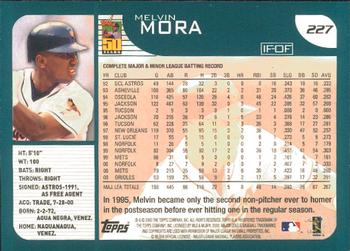 2001 Topps - Limited #227 Melvin Mora  Back