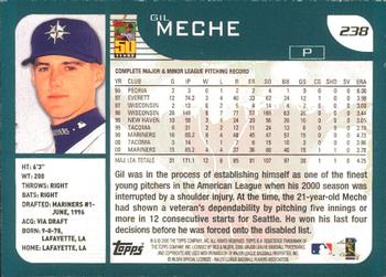 2001 Topps - Limited #238 Gil Meche  Back