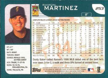 2001 Topps - Limited #253 Ramon Martinez Back