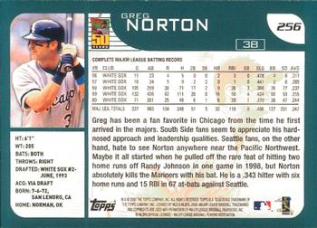 2001 Topps - Limited #256 Greg Norton  Back