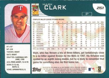 2001 Topps - Limited #261 Mark Clark  Back