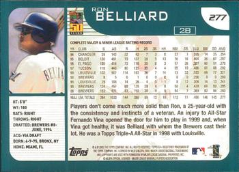 2001 Topps - Limited #277 Ron Belliard Back