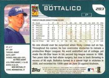 2001 Topps - Limited #283 Ricky Bottalico  Back
