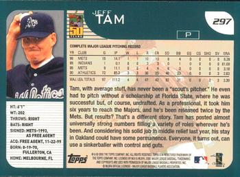 2001 Topps - Limited #297 Jeff Tam  Back