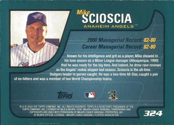 2001 Topps - Limited #324 Mike Scioscia Back