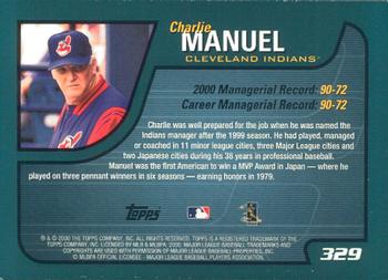 2001 Topps - Limited #329 Charlie Manuel Back