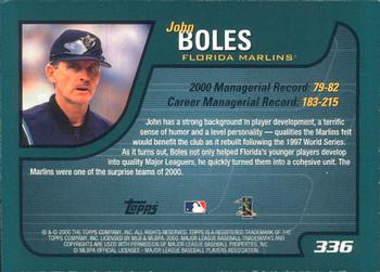 2001 Topps - Limited #336 John Boles Back