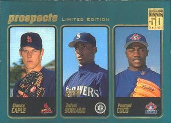 2001 Topps - Limited #370 Chance Caple / Rafael Soriano / Pascual Coco Front