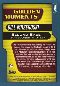2001 Topps - Limited #380 Bill Mazeroski Back