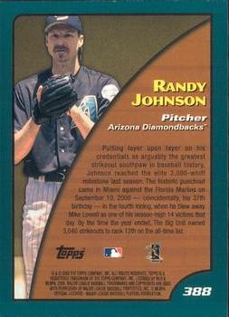 2001 Topps - Limited #388 Randy Johnson Back