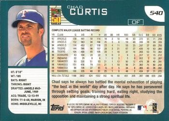 2001 Topps - Limited #540 Chad Curtis  Back