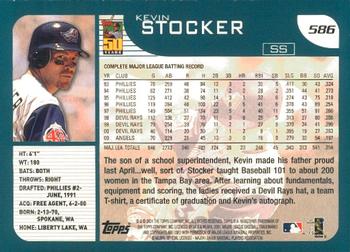 2001 Topps - Limited #586 Kevin Stocker  Back