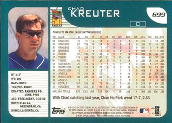 2001 Topps - Limited #699 Chad Kreuter  Back
