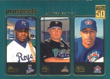 2001 Topps - Limited #736 Dee Brown / Jack Cust / Vernon Wells  Front
