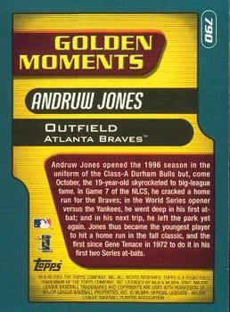2001 Topps - Limited #790 Andruw Jones Back