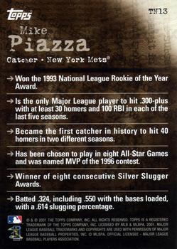 2001 Topps - Noteworthy #TN13 Mike Piazza Back