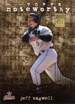 2001 Topps - Noteworthy #TN15 Jeff Bagwell Front