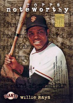 2001 Topps - Noteworthy #TN26 Willie Mays Front