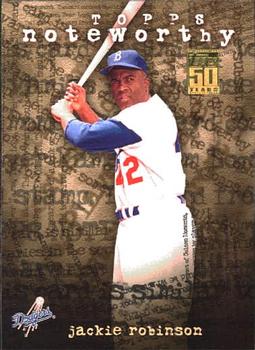2001 Topps - Noteworthy #TN28 Jackie Robinson Front