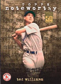 2001 Topps - Noteworthy #TN29 Ted Williams Front