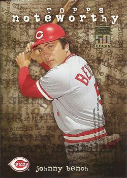2001 Topps - Noteworthy #TN39 Johnny Bench Front
