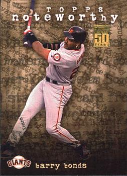 2001 Topps - Noteworthy #TN7 Barry Bonds Front