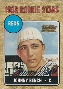 2001 Topps - Team Topps Legends Autographs #TT14R Johnny Bench Front