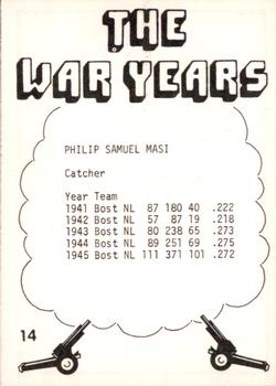 1977 TCMA The War Years #14 Phil Masi Back